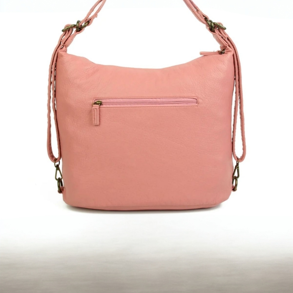 Convertible crossbody backpack in sand - Picture 2 of 7